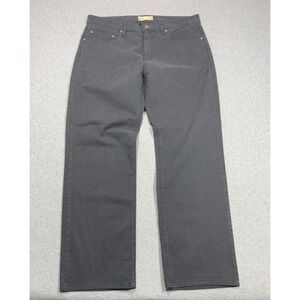 Orvis 5 Pocket Pants Mens 34x29 Black Cotton Twill Straight Leg Regular Fit